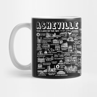 Asheville Map Art Mug